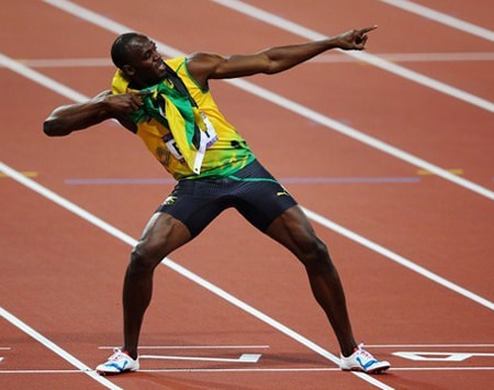 Usain Bolt khiến người hâm mộ phải nể phục bởi khả năng lướt gió của anh