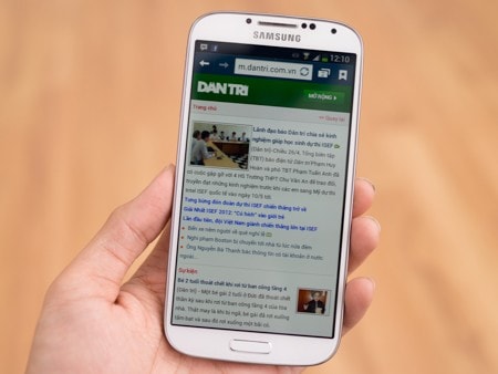 Duyệt web trên Galaxy S4