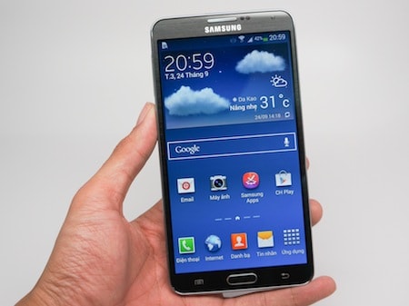 Galaxy Note 3 có màn hình rộng 5,7-inch