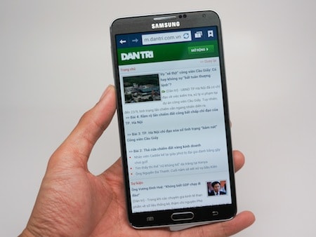 Duyệt web trên Galaxy Note 3