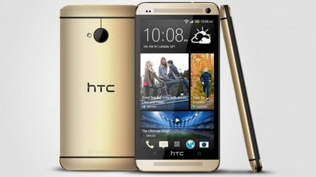 HTC One phiên bản màu vàng giống iPhone 5S trình làng