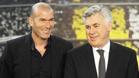 HLV Ancelotti và trợ lý Zidane đang đưa con tàu Real Madrid đi đúng hướng