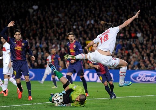 Ibrahimovic có cơ hội trở lại sân Nou Camp