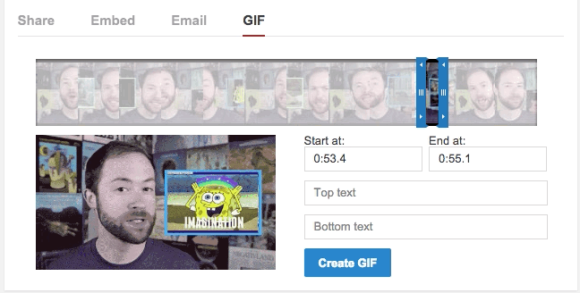 Chọn các khung ảnh trong clip gom vào thành một ảnh động GIF - Ảnh: TechCrunch