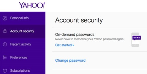 Đăng nhập Yahoo Mail không cần mật khẩu - ảnh 1