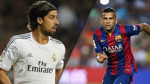 Khedira và Alves là 2 bản hợp đồng miễn phí được nhiều đội theo đuổi