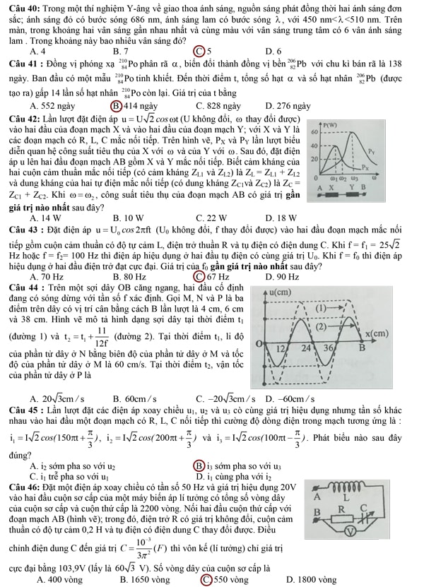 Gợi ý giải đề thi môn lý - ảnh 5