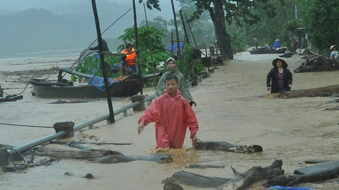 lũ, tuần giáo, điện binh, nước ngập, tài sản, vỡ đập