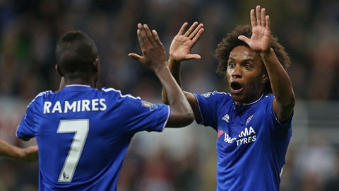 Ramires và Willian cứu thua cho Chelsea