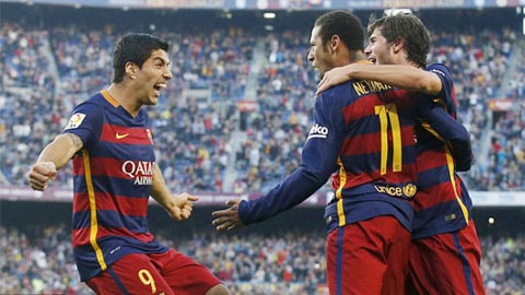 Suarez và Neymar lập đại công cho Barca