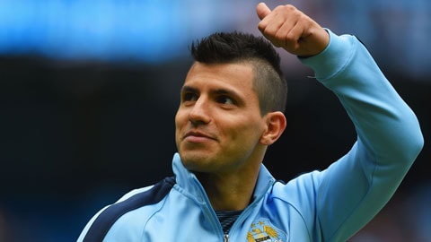 Aguero đã trở lại tập luyện bình thường