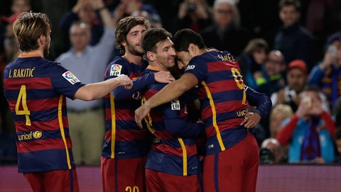 Barca khép lại năm 2015 với 180 bàn thắng, vượt qua kỷ lục 178 bàn của Real