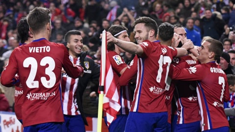 Sau 1 năm 7 tháng, Atletico lại dẫn đầu La Liga