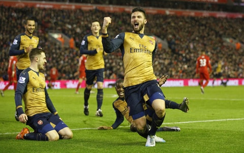 Giroud đã ghi được 11 bàn thắng ở giải Ngoại hạng Anh 2015/16