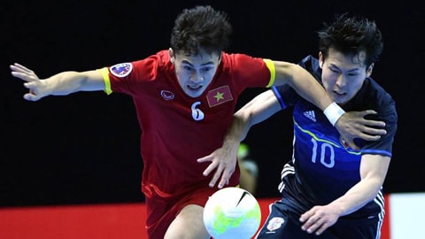  ĐT futsal Việt Nam (trái) rất tự tin dù phải chạm trán đối thủ mạnh