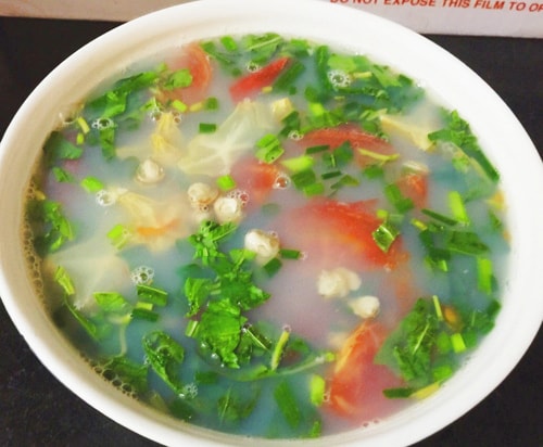 canh chua, ngày hè, nắng nóng, canh hến, canh cua, nấu chua