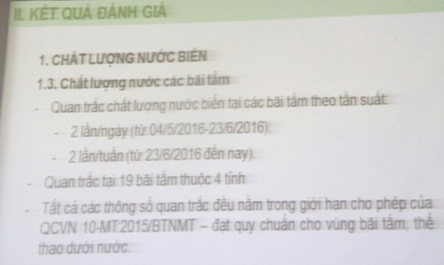 Phần lớn môi trường biển miền Trung an toàn - ảnh 2