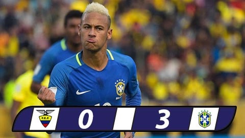 Neymar lập công giúp Brazil đánh bại Ecuador