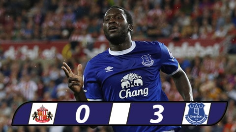 Lukaku lập hat-trick, Everton lọt vào top 3