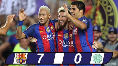 Messi lập hat-trick, Barca hủy diệt Celtic