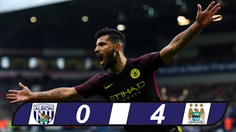 Đại thắng West Brom, Man City sẵn sàng tái ngộ Barca