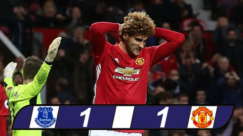 Tội đồ Fellaini khiến M.U bị cầm hòa phút cuối