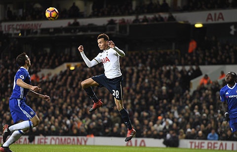 ... thi Alli mở tỷ số cho Tottenham