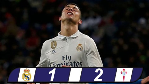 Ronaldo tịt ngòi, Real thua trận thứ 2 liên tiếp