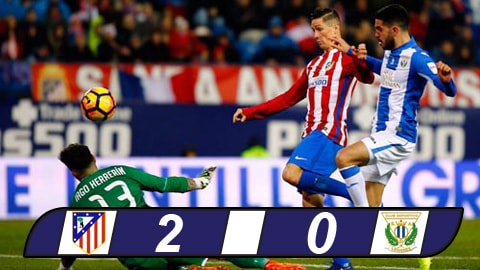 Torres lập cú đúp, Atletico củng cố vị trí thứ 4