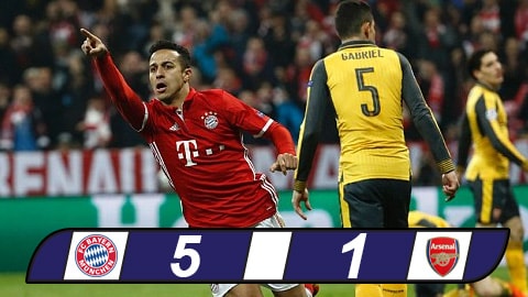 Giã nát Arsenal, Bayern cầm chắc vé vào tứ kết