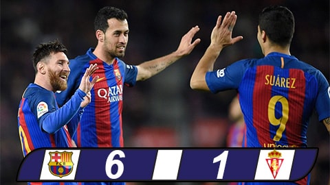 MSN tỏa sáng, Barca lên đỉnh La Liga