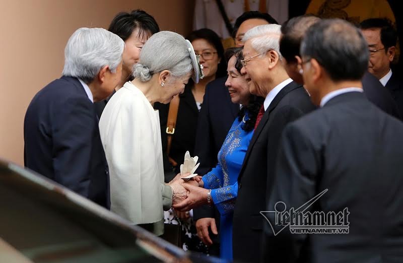 Nhà vua Nhật Bản, Hoàng hậu Nhật Bản, Nhà vua và hoàng hậu Nhật Bản thăm Việt Nam,Tổng bí thư Nguyễn Phú Trọng