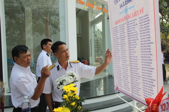 Tưởng niệm liệt sĩ Gạc Ma: 'Các anh mãi như cây phong ba' 