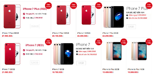 Giá iPhone chính hãng tại các hệ thống lớn đồng loạt giảm tới hàng triệu đồng.