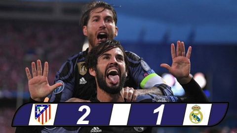 Isco chặn đứng Atletico, Real hẹn Juve ở chung kết Champions League