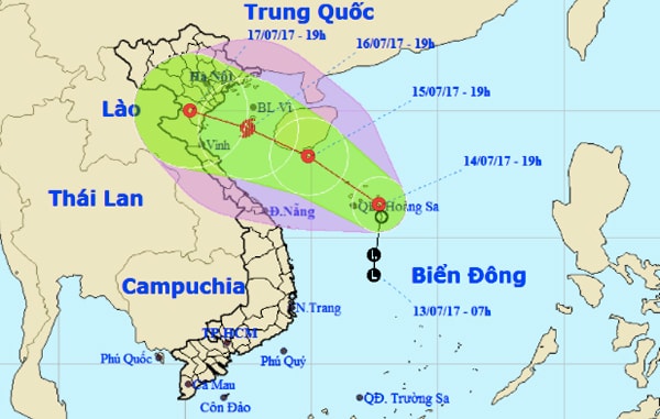 dự báo thời tiết, tin bão, cơn bão số 2, áp thấp nhiệt đới