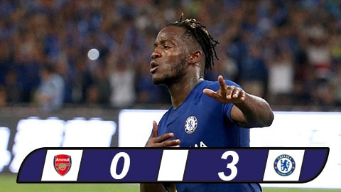 Batshuayi lập cú đúp, Chelsea nhấn chìm Arsenal