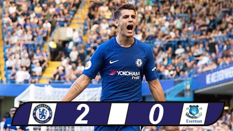 Morata tỏa sáng, Chelsea khuất phục Everton