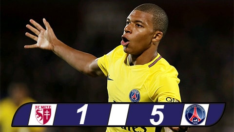 Mbappe ra mắt, PSG đè bẹp Metz