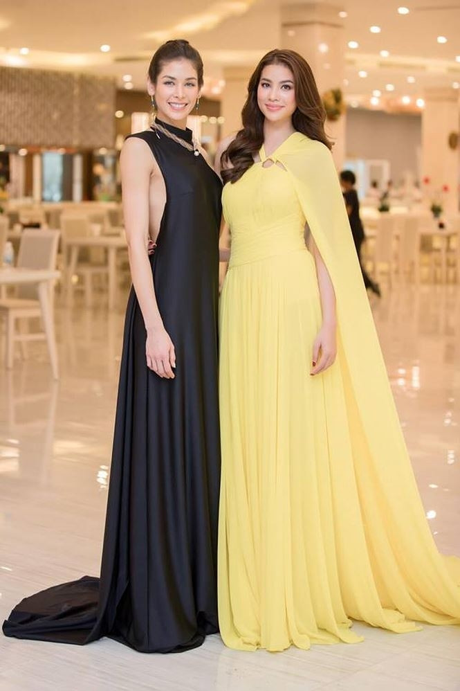 Hoa hậu Dayana Mendoza lộng lẫy dự dạ tiệc cùng thí sinh HHHV - ảnh 3