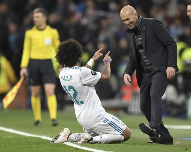 Sự phấn khích của HLV Zidane và học trò