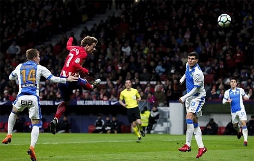 Griezmann ghi bảy bàn trong hai trận gần nhất. Ảnh: Reuters