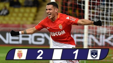 Monaco 2-1 Bordeaux: Xây chắc ngôi nhì bảng