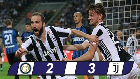 Inter 2-3 Juventus: Ngược dòng không tưởng