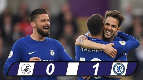 Swansea 0-1 Chelsea: The Blues mơ Top 4