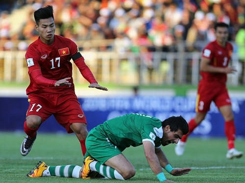 Việt Nam từng gặp Iraq ở vòng loại thứ hai World Cup 2018 khu vực châu Á. Ảnh: AFP.