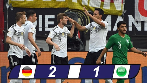 Đức 2-1 Saudi Arabia: Xe tăng thắng dễ