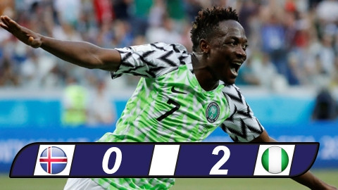Iceland 0-2 Nigeria: Musa lập cú đúp đưa Đại bàng cất cánh