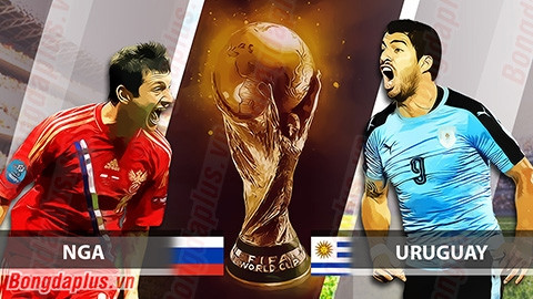 Nhận định bóng đá Nga vs Uruguay, 21h00 ngày 25/6: Cắt cụt hứng Gấu Nga