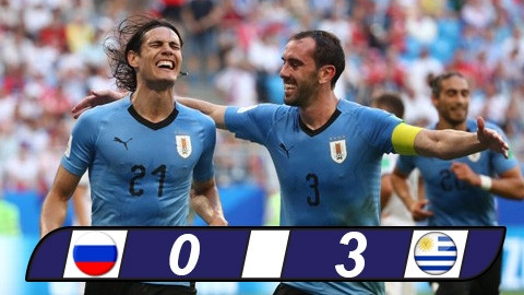 Nga 0-3 Uruguay: Thất bại tâm phục khẩu phục